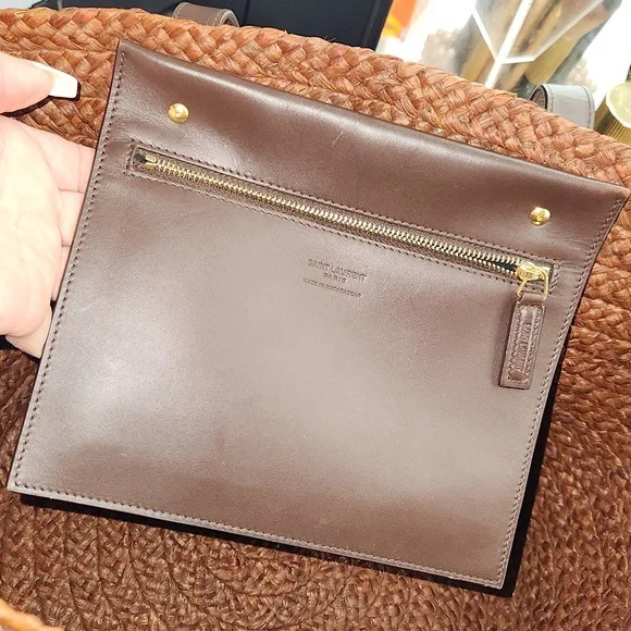 Saint Laurent Panier Bag in Raffia - Picture 2 of 7